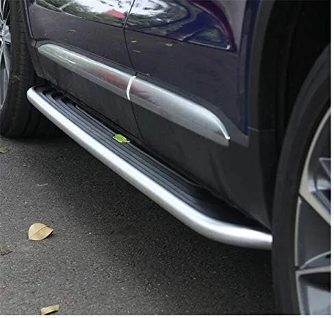 Vista 6 de 2 piezas de pedal fijo para puerta lateral, protector de barra Nerf para Nissan X-Trail Rogue 2014-2020