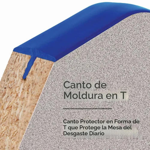 Vista 6 de FDP - Mesa rectangular para actividades escolares y de oficina (24 x 36 pulgadas), patas estándar con deslizadores giratorios, altura ajustable