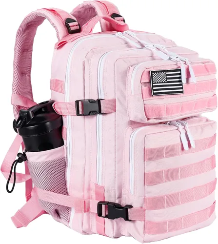 Vista 30 de LHI Mochila Militar Táctica para Hombres y Mujeres 25L/35L Mochila de Asalto del Ejército Bolsa Mochila Pequeña con Portabotellas