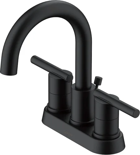 Vista 8 de Parma 2H - Grifo de lavabo con drenaje emergente de metal de 1.2 gpm, bronce cepillado