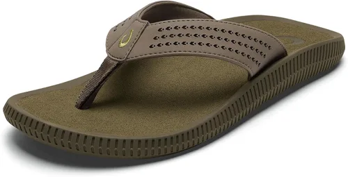 Vista 10 de OLUKAI Ulele Sandalias - Hombre Ceniza/Ceniza