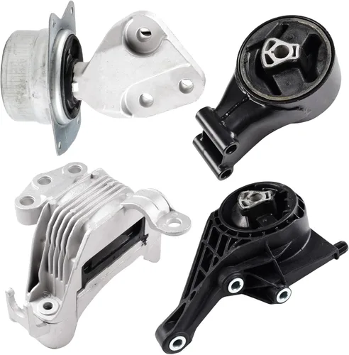 Vista 8 de Juego de montaje de motor y montaje de transmisión compatible con Chevrolet Cruze 2011-2017 1.4L transmisión automática Paquete de 4 reemplazos #