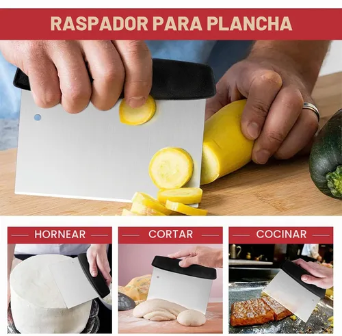 Vista 5 de HaSteeL Kit de accesorios para plancha de 8 piezas para cocina plana