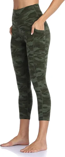 Vista 2 de Colorfulkoala - Leggings de cintura alta para mujer con bolsillos 21 de entrepierna