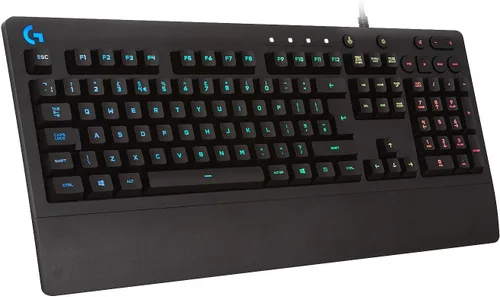 Vista 2 de Logitech G Teclado para juegos Prodigy 213, teclas retroiluminadas LIGHTTSYNC RGB - Negro y mouse para juegos con cable 03, 8,000 DPI, efecto óptico