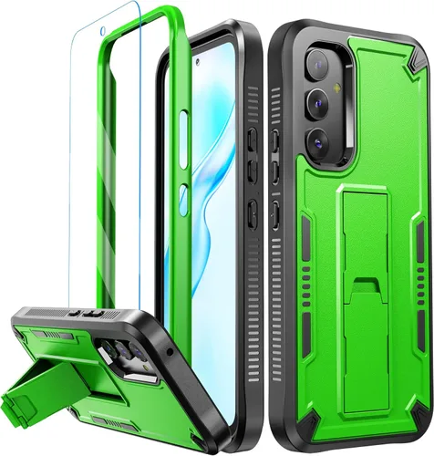 Vista 11 de URBANITE Funda para Samsung Galaxy A13 con soporte, protección a prueba de golpes de grado militar con protector de pantalla compatible con teléfono