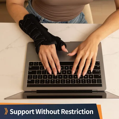 Vista 7 de Férula Espica de Muñeca y Pulgar con Correa Rápida – Soporte Ortopédico Ajustable para Tenosinovitis de De Quervain, Tendinitis, Artritis, Esguinces