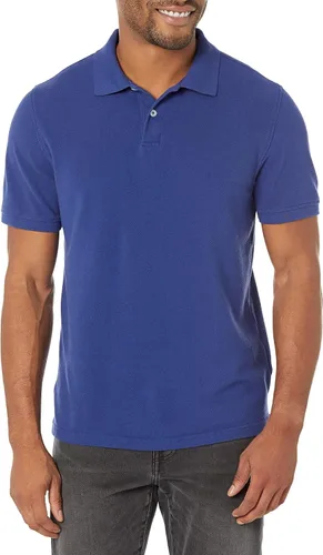 Vista 16 de Amazon Essentials Camiseta polo para hombre de manga corta y ajuste ajustado de algodón piqué Naranja Albaricoque