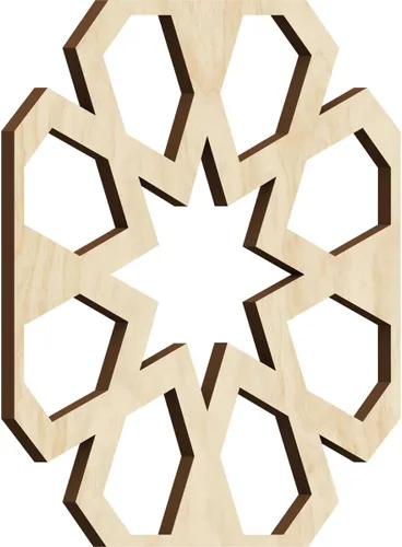 Vista 27 de Jackson Decorative Fretwork Wood Wall Panels, Large, 23 3/8" W x 23 3/8" H x 1/4" T, Cherry