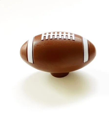 Vista 3 de Juego de 6 pomos para cajones de rugby/fútbol americano, decoración del hogar, tiradores de cajón para aparador, armario, armario, perillas