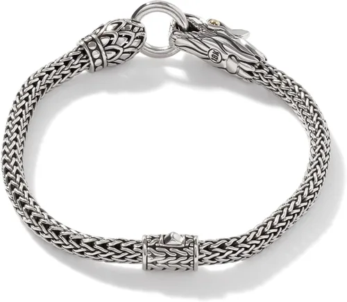 Vista 3 de John Hardy Pulsera de cadena Dragon Station de oro y plata de Leyendas Naga para mujer, Metal