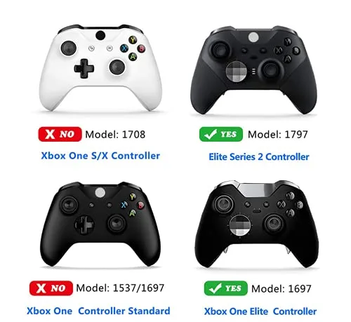 Vista 4 de 14IN1 Metal Alloy Thumbsticks Trigger D-Pads Button Set for XBOX One Elite Series 2 ( model 1797 ) Controller - Sliver