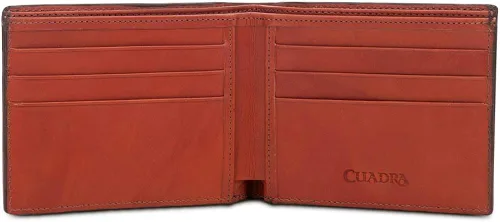 Vista 2 de CUADRA - Cartera para hombre piel de ciervo talla única color marrón