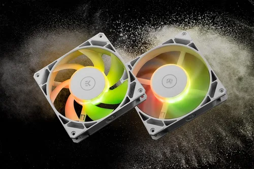Vista 6 de EKWB Ventilador EK-Loop FPT de 5.512 in, 600-2200 RPM, RGB digital, blanco