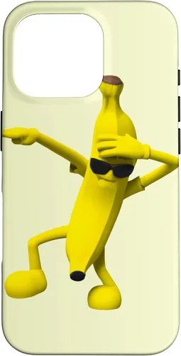 Vista 20 de iPhone 16 Dabbing Banana con gafas de sol para niños pequeños