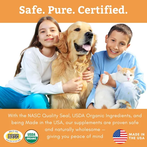 Vista 6 de Wholistic Pet Organics Feline Complete Organic Pumpkin - 4 onzas - Multivitamínico y probiótico en polvo para gatos - Alimento natural para gatos