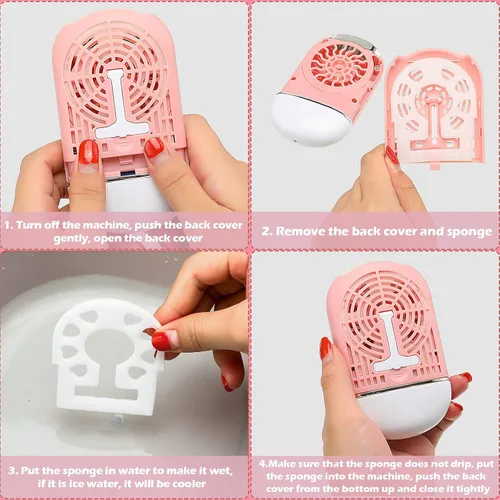 Vista 6 de Honoson - Juego de 3 abanicos Nano Mister para extensiones de pestañas