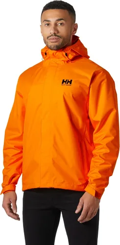 Vista 25 de Helly-Hansen Seven J - Chaqueta impermeable resistente al viento transpirable para hombre Sorbete de naranja 320