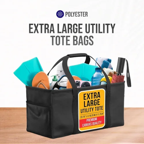 Vista 7 de Bolsa de utilidad extra grande de Lucazzi - Bolsa de playa grande plegable sobredimensionada, excelente para la piscina con marco resistente