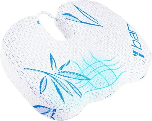 Vista 6 de Cojín de terciopelo para silla de oficina, almohadilla de espuma viscoelástica para coxis, ciática, alivio del dolor de espalda baja, ergonómica