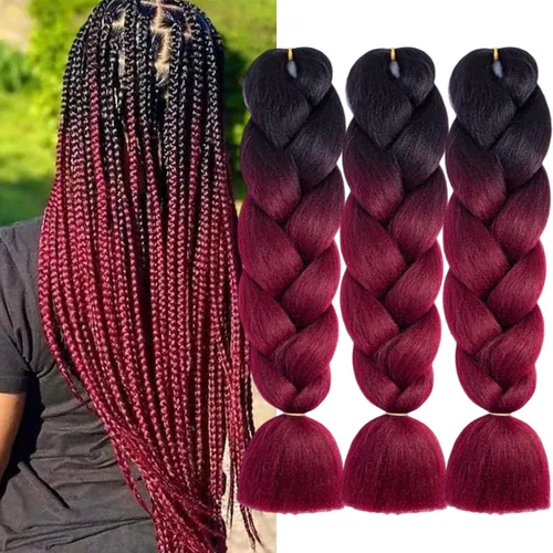 Vista 15 de Beige (613#) 6 paquetes de cabello trenzado de 24 pulgadas, de fibra sintética, sin picazón, extensiones de cabello para trenzar jumbo, textura