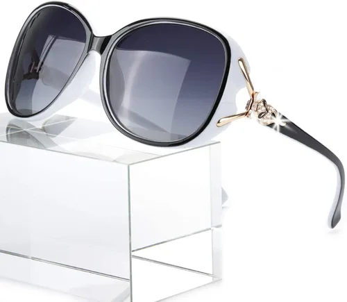 Vista 24 de FIMILU Gafas de sol para mujer, lentes de sol polarizados de gran tamaño, gafas de sol grandes para mujer, protección UV