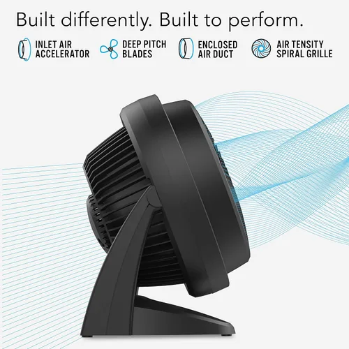 Vista 7 de Vornado 733DC - Ventilador circulador de aire inteligente energético para toda la habitación, fabricado en Estados Unidos, control de velocidad