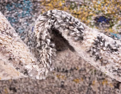 Vista 9 de Tapete abstracto Unique Loom, colección Estrella, moderno, multiárea, Polipropileno, Gris