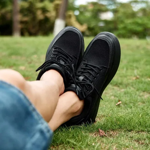 Vista 3 de Men's Orthopedic Fashion Sneakers for Plantar Fasciitis Casual Supportive Cushioned Walking Shoes for Flat Feet and High Arch, Comfortable Arch
