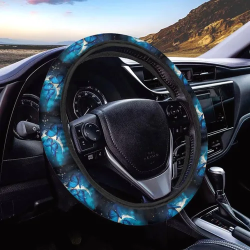 Vista 34 de Asian Dragon - Funda universal para volante de automóvil, accesorios interiores de automóvil, lavable, transpirable, funda para volante