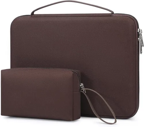Vista 8 de HYZUO Funda rígida para portátil de 15-16 pulgadas para MacBook, color Beige