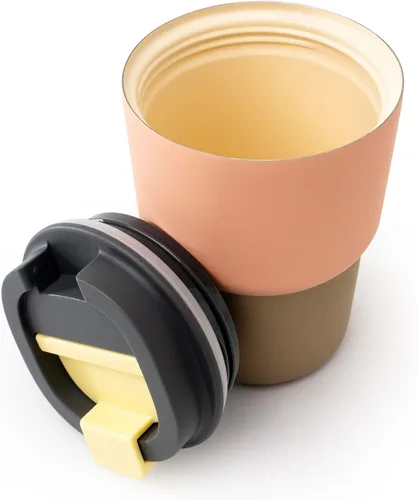 Vista 8 de asobu Taza de viaje 360 – Taza de acero inoxidable aislada al vacío de 28 onzas con tapa y asa a prueba de derrames de 360° – Mantiene las bebidas