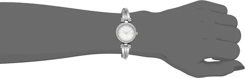 Vista 4 de Anne Klein Womens Premium Crystal Accented Bangle Watch and Bracelet Set