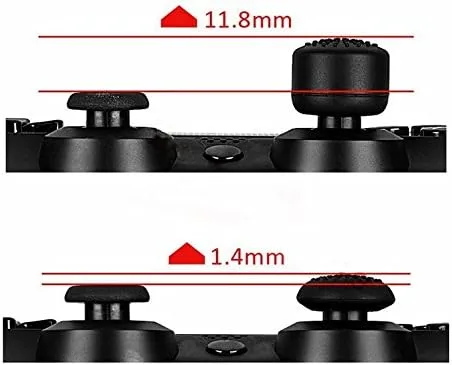 Vista 6 de Pack de 8pcs Analog Controller Gamepad Raised Antislip Pulgar Stick Grips Thumbsticks Joystick para PS4, PS3, Switch Pro,Tapa para Xbox One, Xbox
