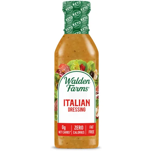 Vista 67 de Walden Farms Vinagreta balsámica de pera y blanca, sin calorías, sin gluten, baja en carbohidratos, apta para dieta cetogénica, vegana, sin azúcar