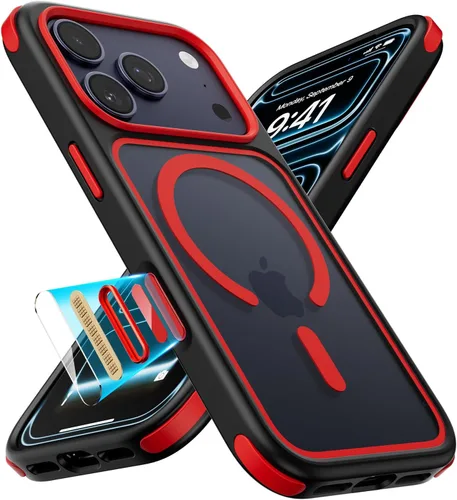 Vista 36 de Mobnano Funda para iPhone 13 Pro, compatible con MagSafe, funda transparente con anillo magnético, diseño multicolor protector a prueba de golpes