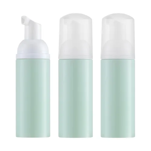 Vista 13 de Botella de espuma de 2 onzas con bomba dorada, dispensadores de espuma de viaje vacíos para jabón, champú, 3 Colores Mini travel size foamer