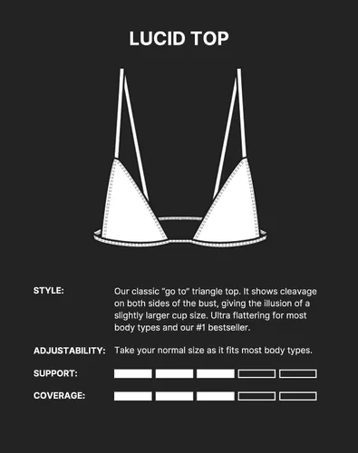 Vista 2 de Bikini Lucid Top para mujer
