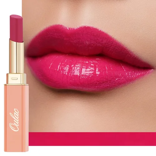 Vista 35 de Oulac Lápiz Labial Rosa Hidratante con Brillo - Lápiz Labial Hidratante Bálsamo Labial Tintado Brillante, Acabado Brillante Transparente Jugoso