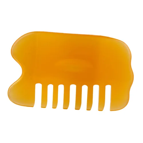Vista 2 de Healifty 2 unids Peines Natural Peine Cuerpo Gatillo Guasha Pelo Cera de Abejas Meridiano Cuero Cabelludo Rascador Músculo Raspador Resina Sha