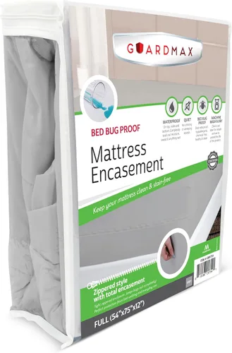 Vista 81 de Protector de colchón Guardmax con cremallera funda contra insectos para cama 100% impermeable suave, hipoalergénico y transpirable