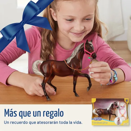 Vista 4 de Breyer Serie Freedom Set de regalo para 4 amigos – Perfección rosa Figura de caballo Modelo B-FS-10438