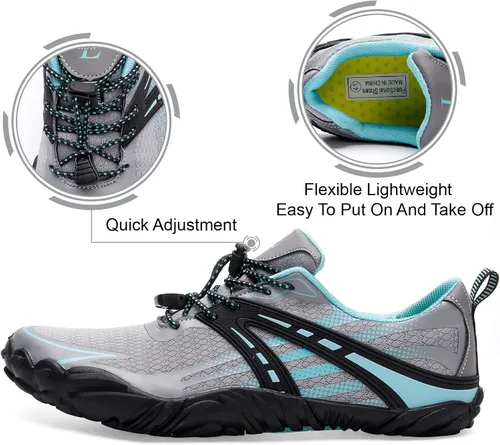 Vista 5 de L-RUN Zapatos de agua atléticos para senderismo para hombre y mujer