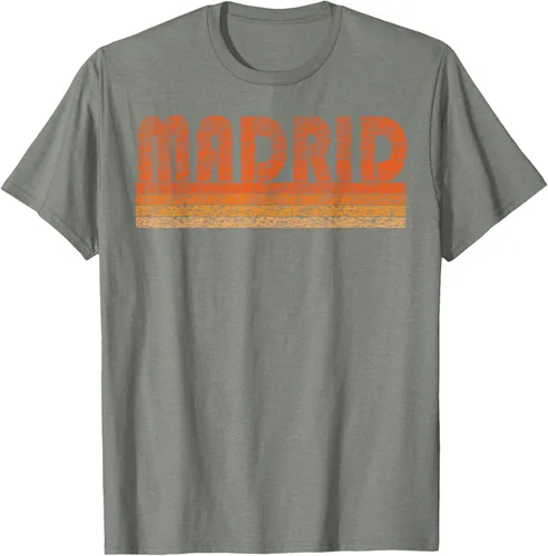 Vista 69 de clásico Retro Madrid playera, hombre 3XL, Asphalt Negro