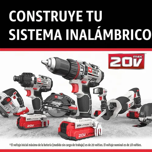 Vista 6 de PORTER-CABLE Batería de litio de 20 V MAX*, 4.0-Ah, paquete de 2 (PCC685LP)