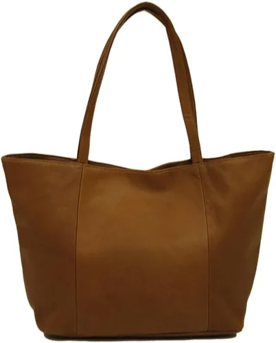 Vista 2 de Piel Leather Bolso tote, Saddle, Bolso para mujer