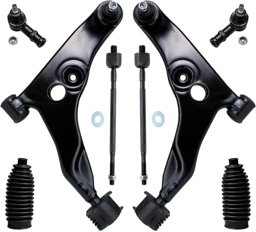 Vista 112 de Detroit Axle - Kit de brazos de control de extremo de 8 piezas para Toyota 2001-2003 Highlander 2002-2003 Camry Lexus ES300, 2 conjuntos de brazos