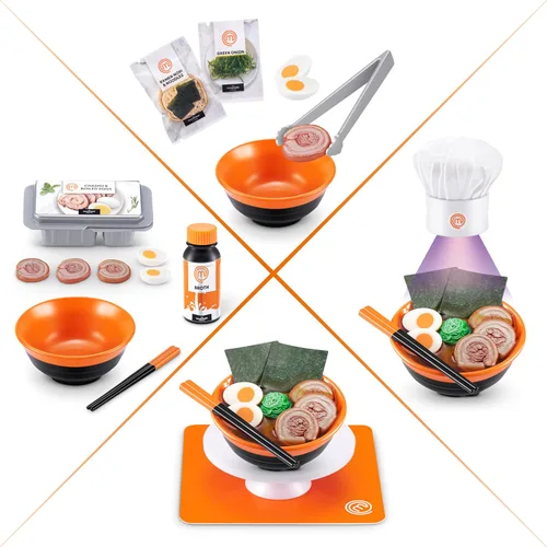 Vista 4 de Master Chef Mini Brands Series 1 (paquete de 2) - Colecciona y crea 11 platos MasterChef, juego de resina de bricolaje, coleccionable no comestible
