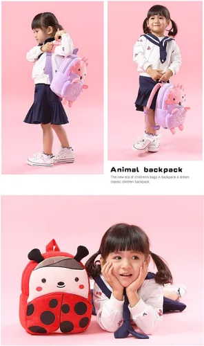 Vista 8 de Niños niño niño preescolar mochila de peluche animal de dibujos animados mochila bebé niños escuela satchel viaje almuerzo bolsas