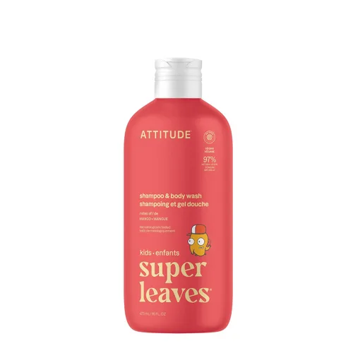 Vista 12 de ATTITUDE Champú y gel de baño para niños, limpiador de cabello y cuerpo verificado por EWG, jabón dermatológicamente probado, productos de baño a